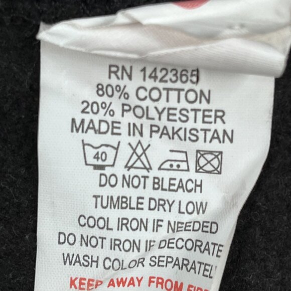 Three Layer Premium Snowflake Hoodie Mens Large Black - Picture 6 of 6